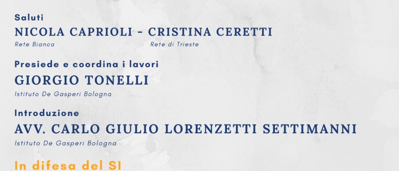 Referendum: le voci più autorevoli per un confronto chiaro e non urlato